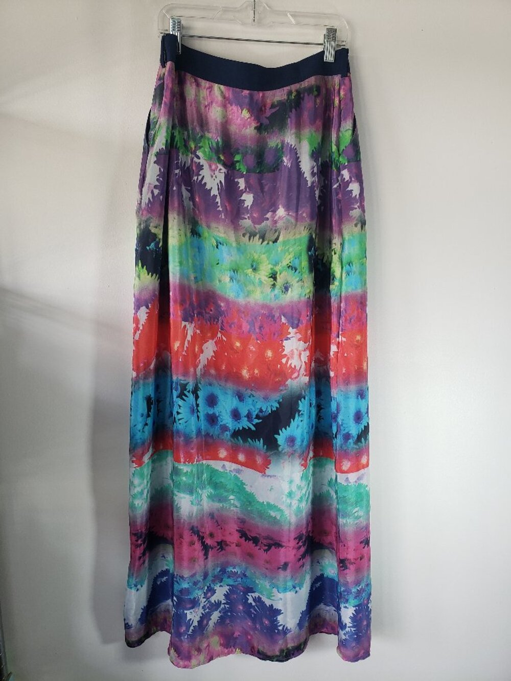 W118 By Walter Baker Jerald Daisy Stripe silky floral long skirt